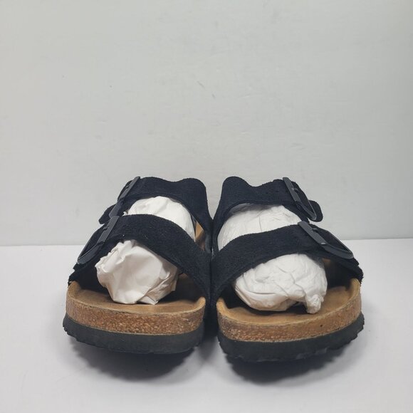 Birkenstock Arizona Women’s Soft Footbed Black Suede Sandals US Size 11 EU 42 - Picture 3 of 8
